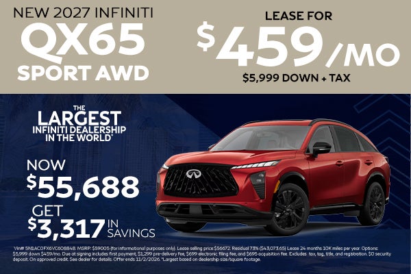 New 2027 INFINITI QX65